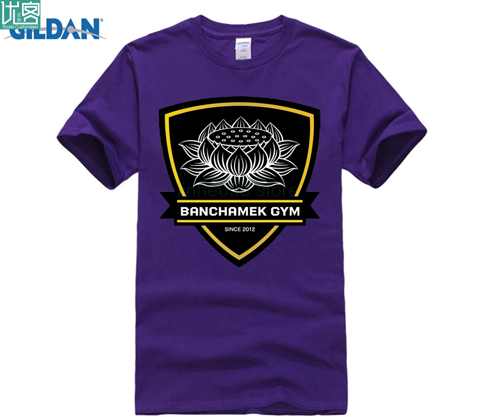 Новинка Мужская черная футболка с логотипом BANCHAMEK Gymer Buakaw Por Pramuk Muay Thai размеры S 2XL