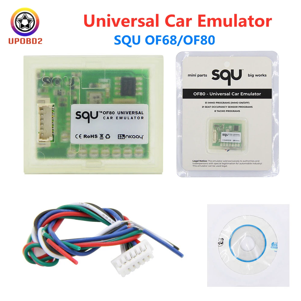 Универсальный эмулятор автомобиля SQU OF68 Эмулятор IMMO V96(K-LINE/CANBUS) OF80 программа
