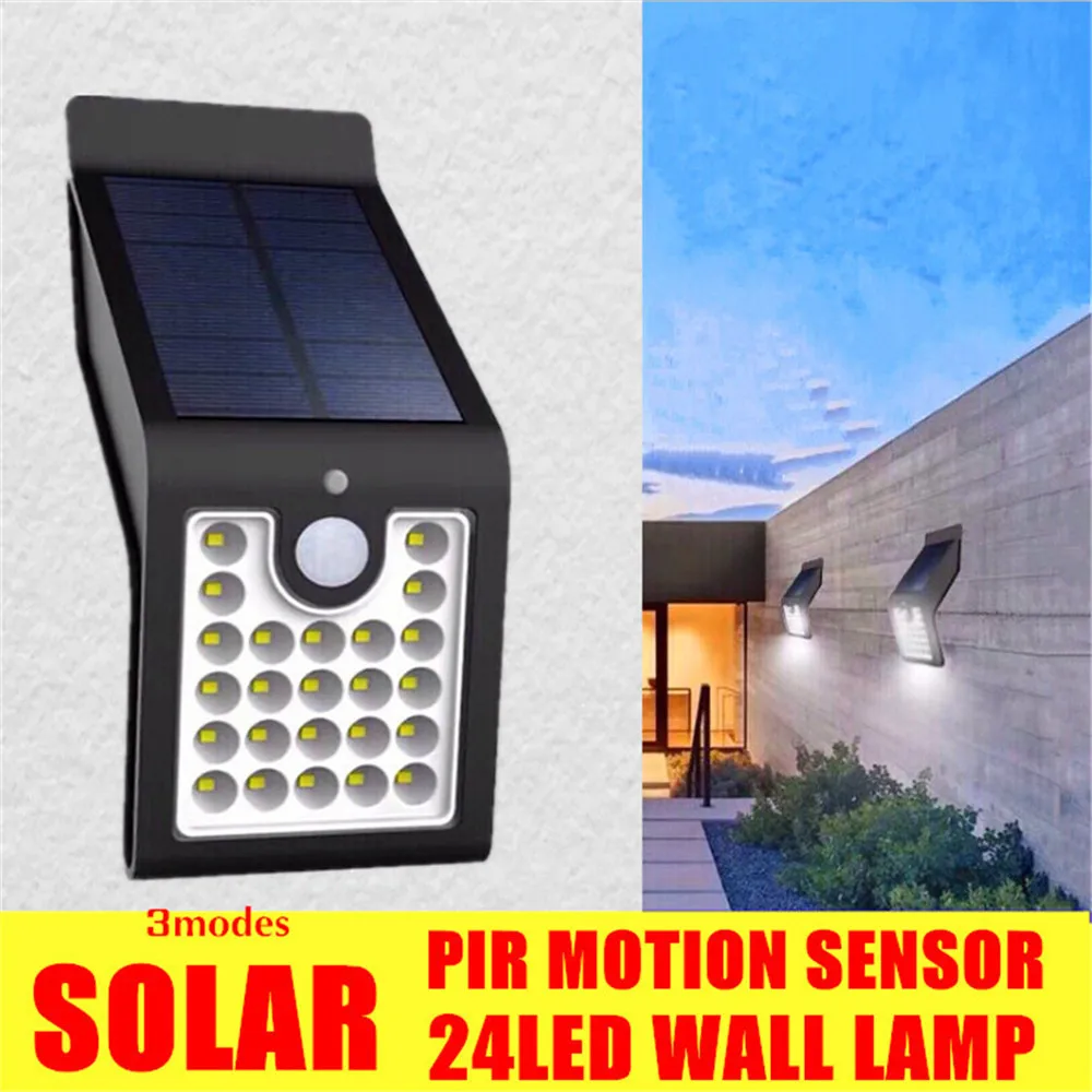 Уличная лампа на солнечной батарее водонепроницаемый настенный светильник с