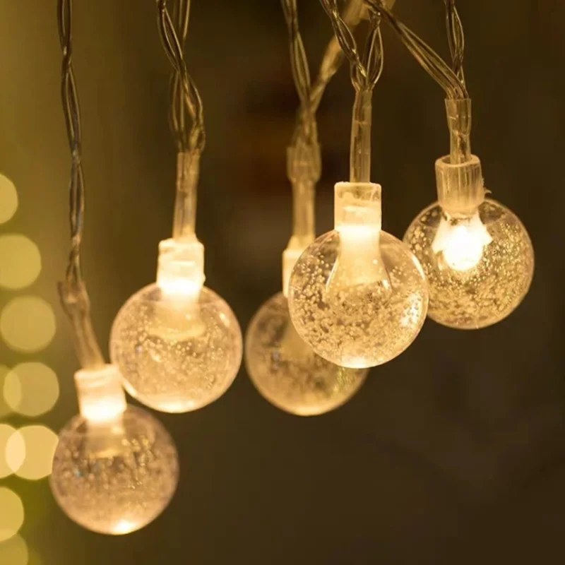 

Светодиодный Батарея газа мыльные пузыри мяч маленькие разноцветные огни струнная комната вечерние украшения сцены