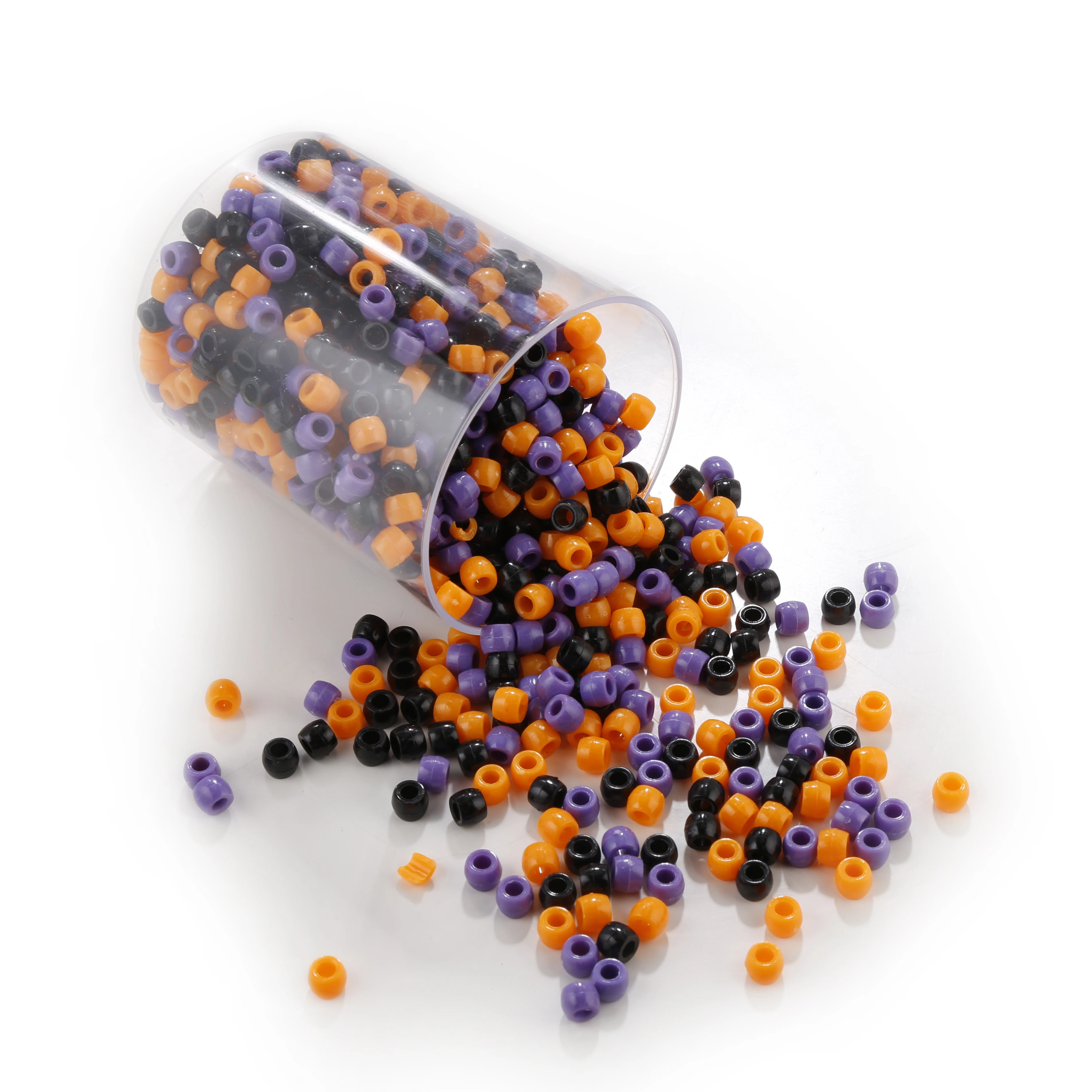 6*8 мм акриловый бисер с большими отверстиями пасхальные цвета 1000 шт./кор.