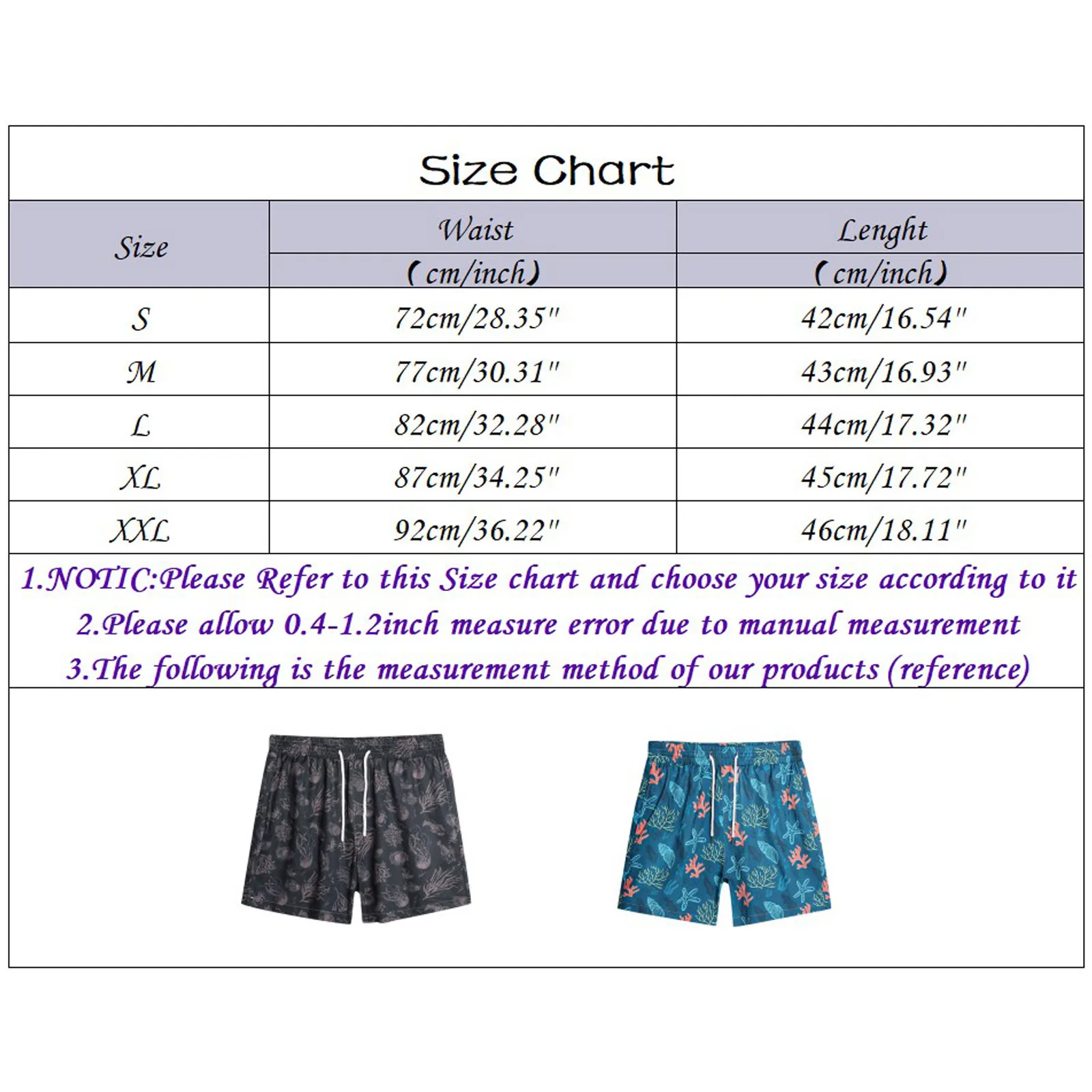 

Men's Beach Ocean Printed Board Shorts Drawstring Pocket Shorts Breathable swimming Board Shorts Men maillot de bain homme 2021