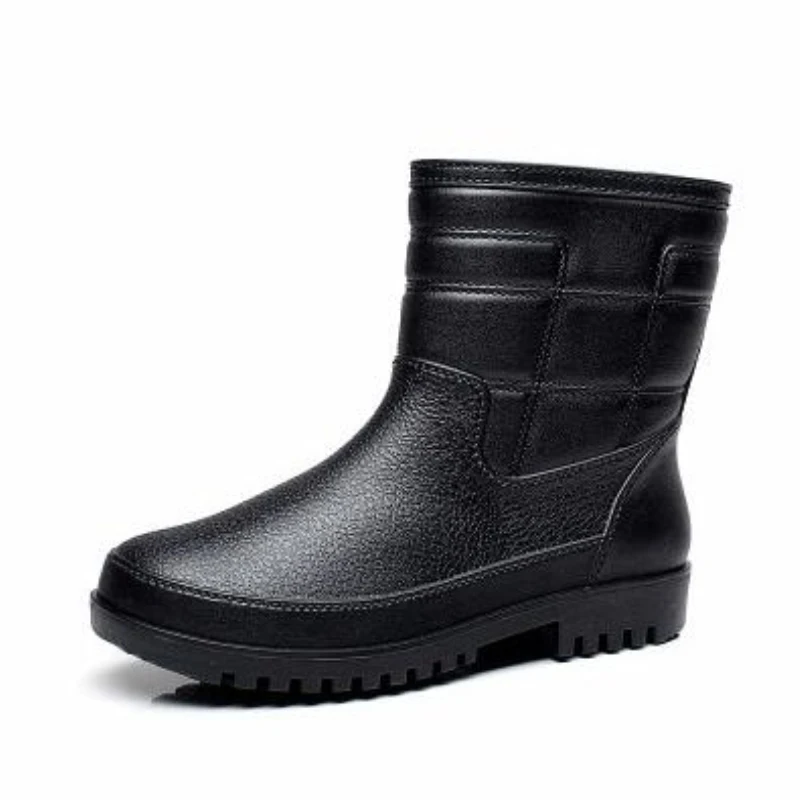 Мужские непромокаемые ботинки зимние Осенние рыболовные резиновая обувь для