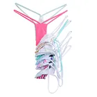 Женские суперсексуальные стринги, бикини с Т-образной спинкой, Купальники микро-девушек, бикини, Бразильское бикини, прозрачное дерзкое черное розовое