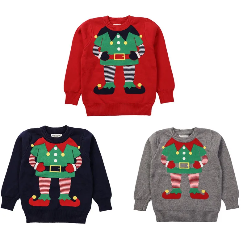 Свитер с круглым вырезом и длинным рукавом для детей от 18 месяцев до 6 лет|Свитера|