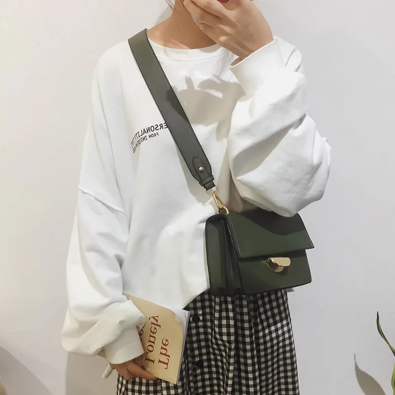 Элегантная женская квадратная сумка с откидной крышкой 2019 ретро модная новая