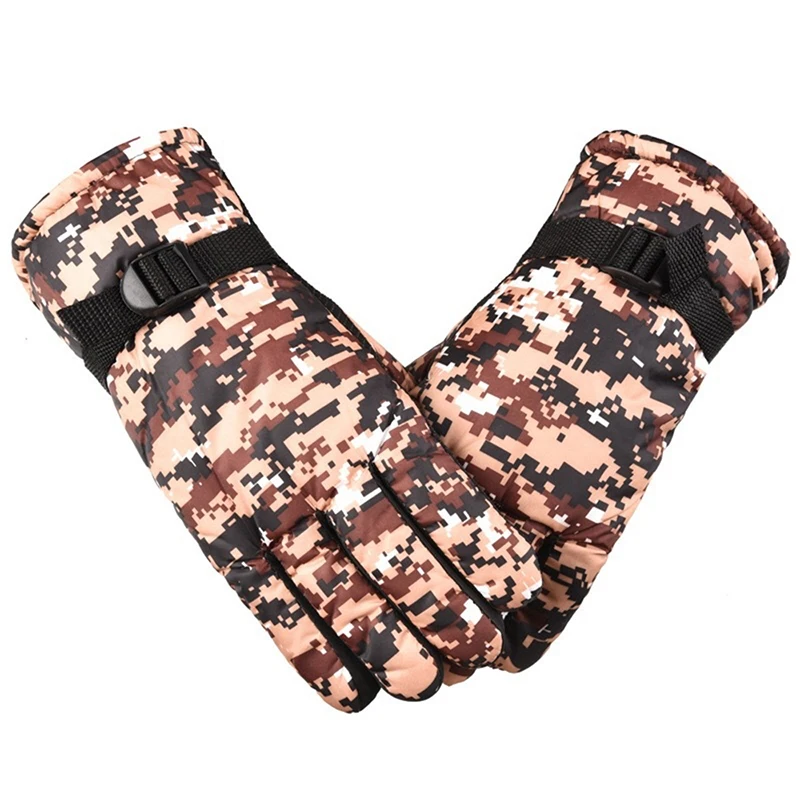 

Тактические Военные мужские зимние теплые перчатки, Нескользящие водонепроницаемые термоперчатки с подогревом, перчатки для улицы, охоты, ...