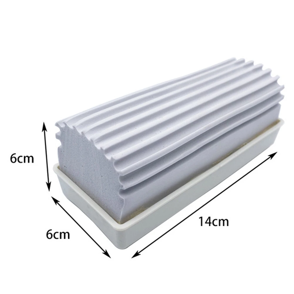 

14cmx6cm Water Absorption Board Cleaner Wipe Eraser Dry Wet Dual Use Whiteboard Wipe for Water Soluble Chalk School Accessory