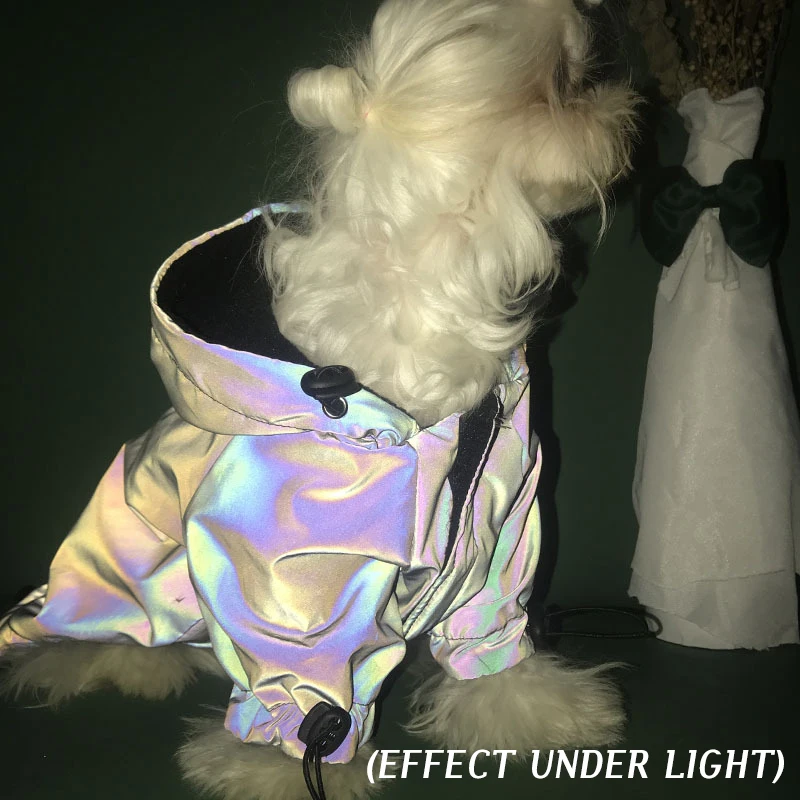 

Модная одежда для собак KANGFEILE, Крутое цветное светоотражающее пальто, куртка, уличная водонепроницаемая Спортивная Толстовка для собак, вет...