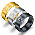 BAECYT Новинка модное кольцо 8 мм в японском стиле Анимация Косплей ювелирные изделия из нержавеющей стали титановая сталь ювелирные изделия для женщин мужчин кольцо