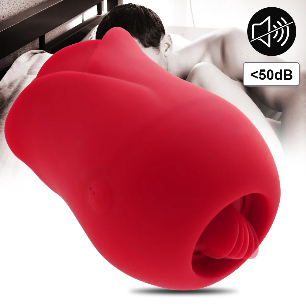 Женский Вибратор для сосания клитора в форме розы лижущий язык анальный