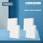 Умный выключатель Aqara D1 ZigBee, Беспроводной Выключатель с дистанционным управлением, работает с приложением Mi Home и Xiaomi Mijia