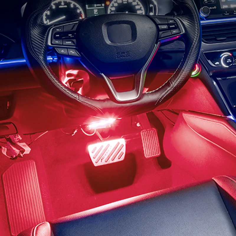 Car Interior Atmosphere LED RGB Strip Light Dash Floor Foot Decorative for Citroen C-Quatre C-Triomphe Picasso C1 C2 C3 | Автомобили и