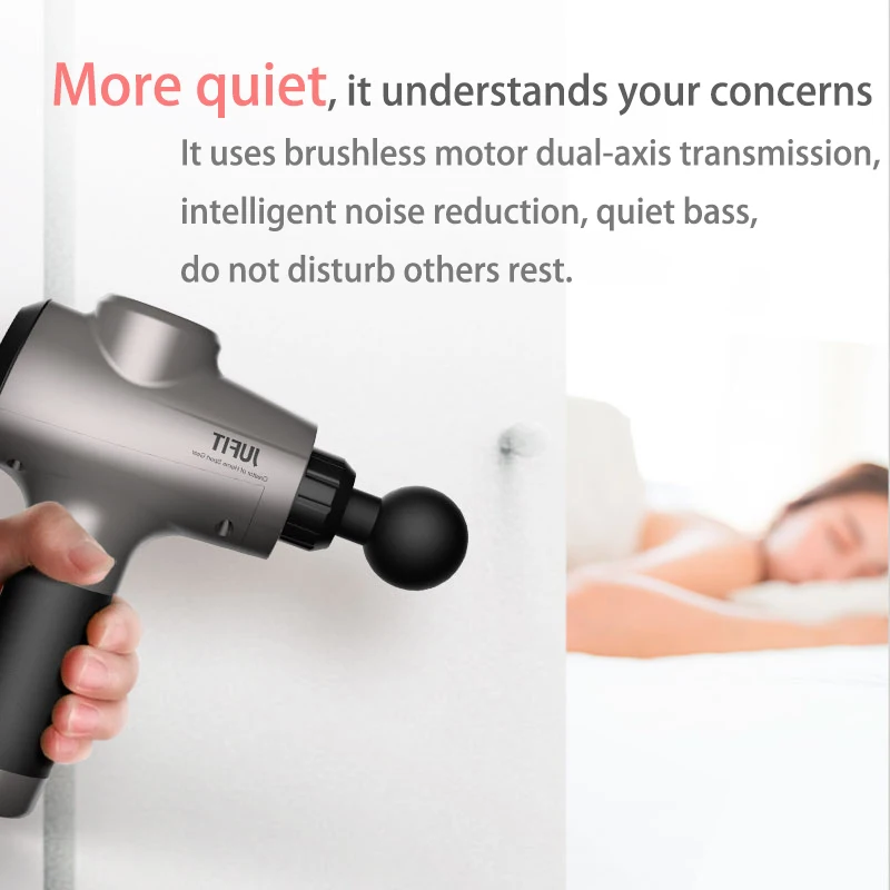 JUFIT массажный пистолет Мышцы Массажер боль в мышцах Управление после того как для