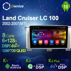 Автомобильная магнитола на Android 10,0, 6 ГБ + 128 ГБ, стерео для Toyota Land Cruiser LC 100 2002-2007, автомобильная аудиосистема с GPS, 4G, LTE, головное устройство 1280*720