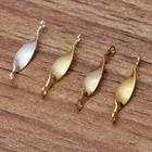 Латунные витые Разъемы 20 шт.лот 16 ММ золотого цвета для изготовления ювелирных изделий сделай сам, серьги, подвески, аксессуары, очаровательные детали 0203