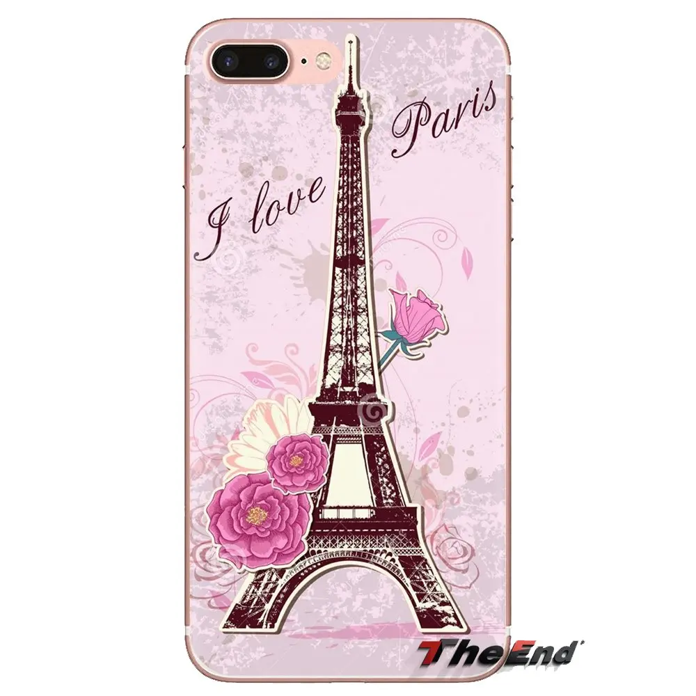 Мягкие прозрачные чехлы для Xiao mi 4 5 5s 6 A1 A2 5X6X8 9 Lite SE Pro Max Mix 2 3 2S Парижские Настенные