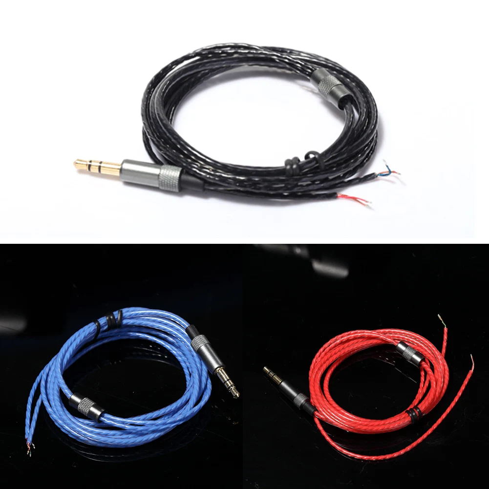 Для DIY Замена HIFI кабель для наушников 1 2 м аудио ремонта провод Сделай Сам