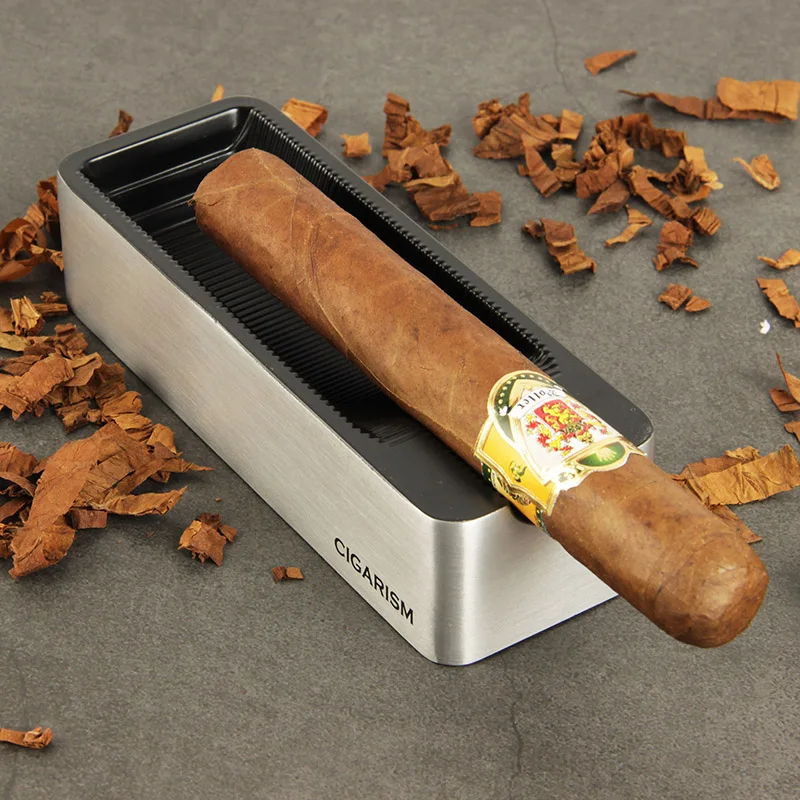 CIGARISM креативная двойная металлическая пепельница из алюминиевого сплава для