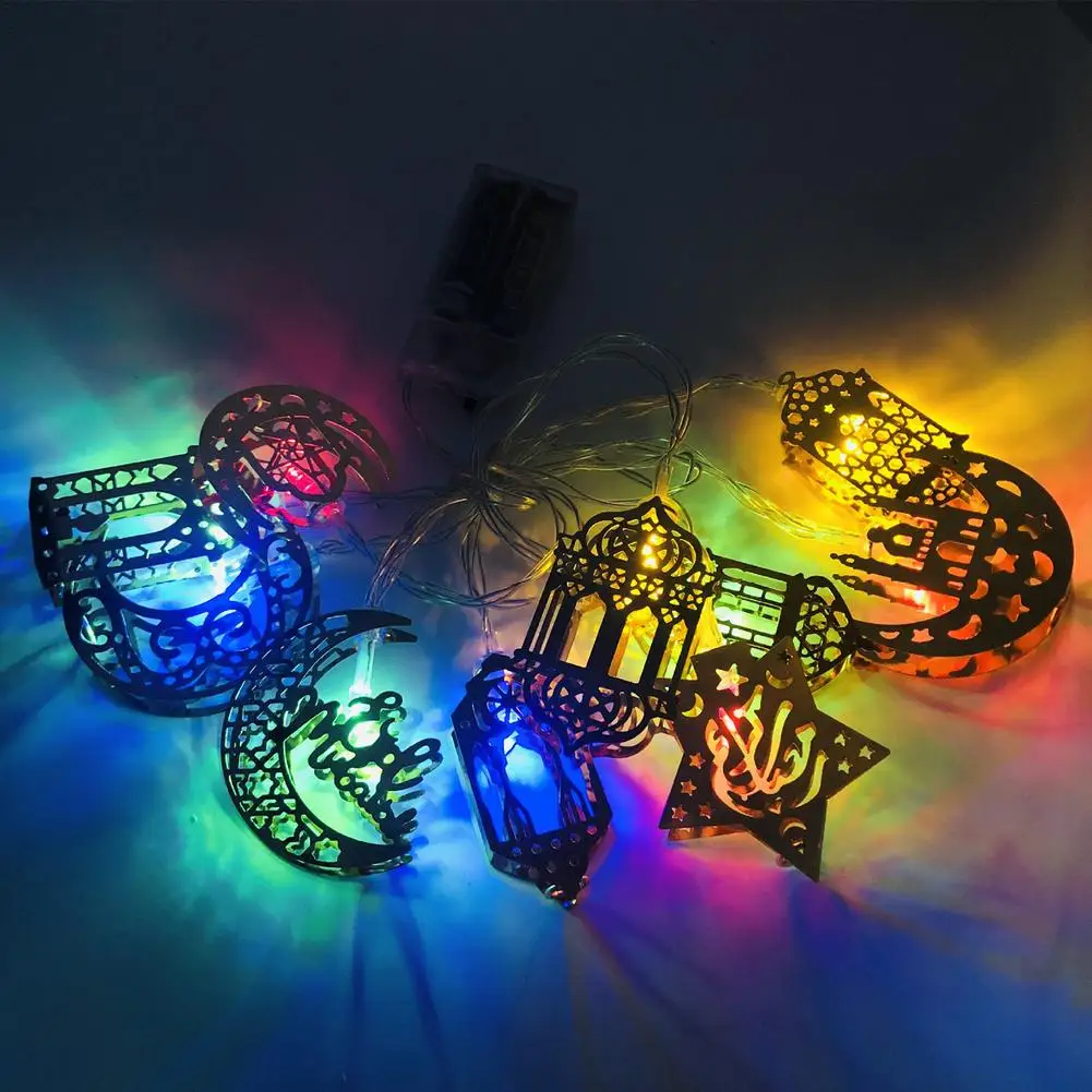 

5-pointed Star Light Muslim Decorative LED String Lamp Eid Mubarak Decorative String Lights Muslim Islam Party Supplies