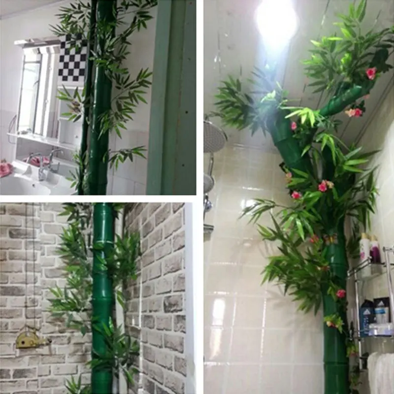 Искусственные зеленые бамбуковые листья растения для украшения дома отеля