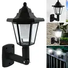 Шестиугольная Светодиодная лампа на солнечной батарее, Уличный настенный светильник белого цвета для сада, ландшафсветильник освещения O4A5