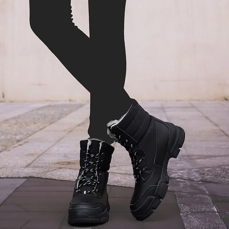 Новинка Зимняя женская обувь для пеших прогулок Водонепроницаемые