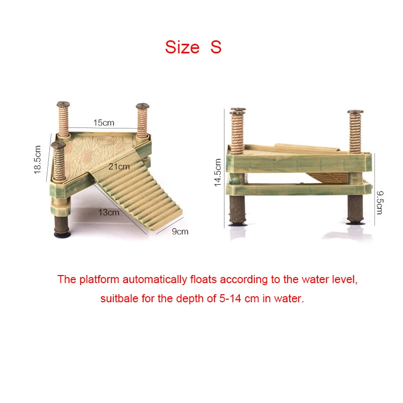 Пластиковый резервуар для черепахи плавающий остров скалолазания товары