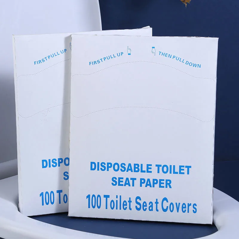 

Disposable Hygienic Flushable Paper Toilet Seat Cover Health Covers 100pcs Bathroom Supplies Set Toilet Seat Cover Soluble Water
