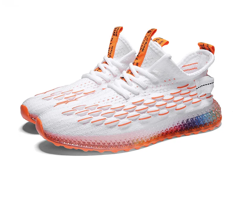 Осень-зима, мужская обувь Kanye West 350v2, Зебра, серый, оранжевый цвет, мужские туфли, корейский стиль, универсальные кроссовки