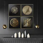 Золотисто-черная абстрактная текстура, холст, плакаты, принты на холсте, картина в скандинавском стиле, Роскошные Настенные картины для декора гостиной