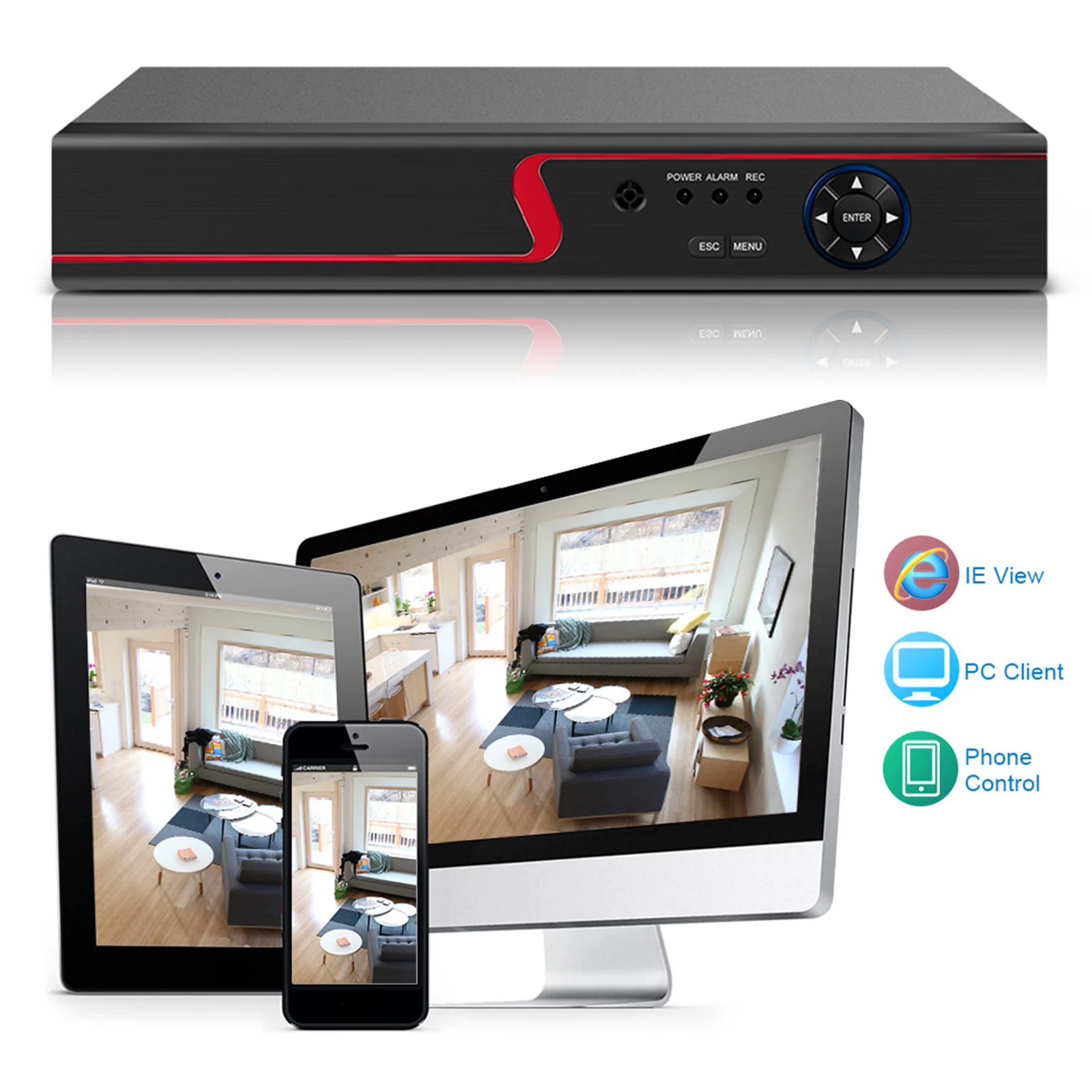 

16CH 1080P Full High Definition Hybrid AHD/Analog/TVI/CVI/ CCTV Digital Video Recorder DVR for Security Surveillance System