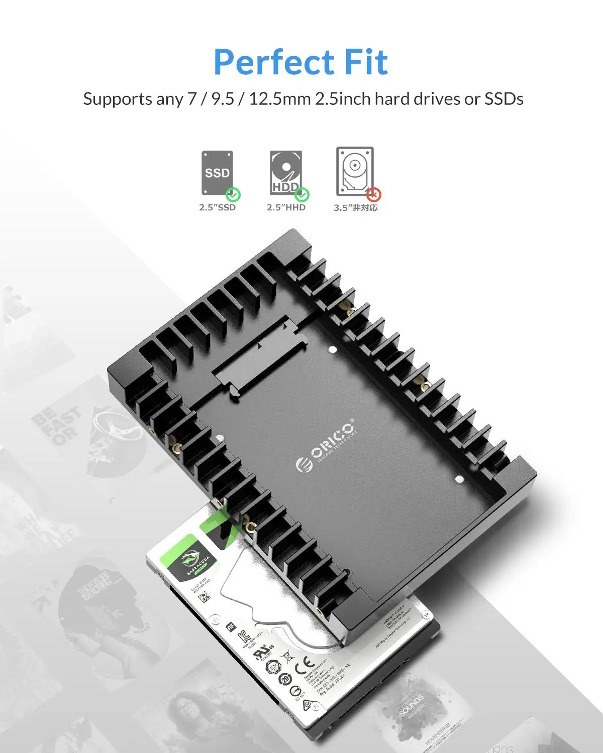 Жесткий диск ORICO Caddy 2 5 3 поддержка SATA 0 к USB 6 Гбит/с 7/9 5/12 мм дюймов HDDs и SSDs