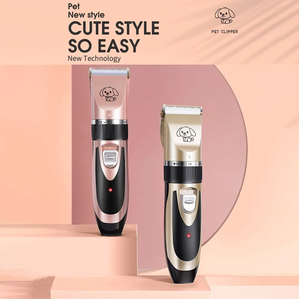 

Pet Dog Hair Clippers Dog Grooming Hairdresser Animal Shearing Machine Haircut Trimmer Shaver Electric Scissor Clipper 110-240V