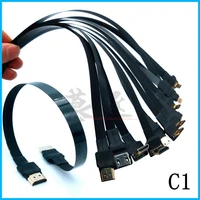 fpv mini hdmi compatible male to mini hdmi male adapter 5cm 80cm fpc ribbon flat hdmi cable pitch 20pin plug connector