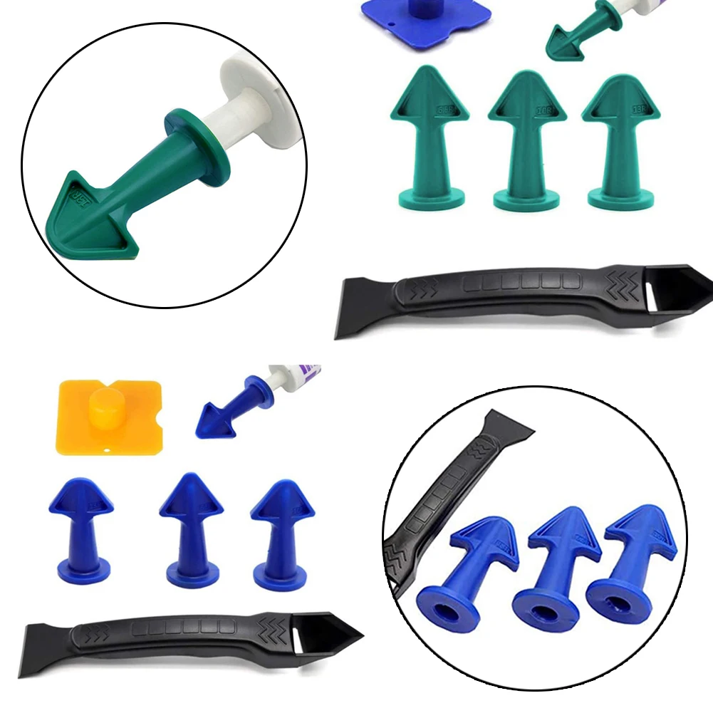 

Caulking Caulk Remover Nozzle Finisher Tool Nozzle Spatulas Filler 5 in1