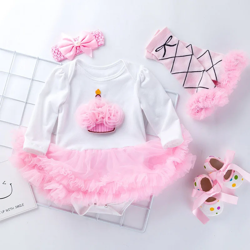 Комплект из 4 предметов Милая юбка пачка с изображением животных платье на