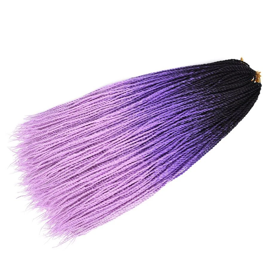 

Synthetic Wig 24inch long 30 roots in a pack twisted braid color pigtail wig Braids Fluffy Braiding Hair Wigs for Women