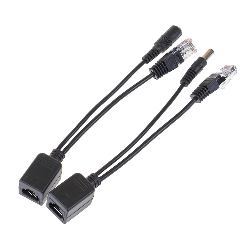 Кабель POE для IP-камеры, Пассивный адаптер Power Over Ethernet, POE разветвитель, инжектор, модуль питания 12-48 В