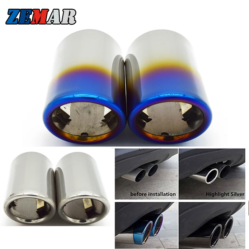 Наконечник Выхлопной Трубы для BMW E90 E92 325i 328i Volkswagen VW Golf 7 6 Mk7 Polo Bora Jetta Mk6 Scirocco 1 4 T 2