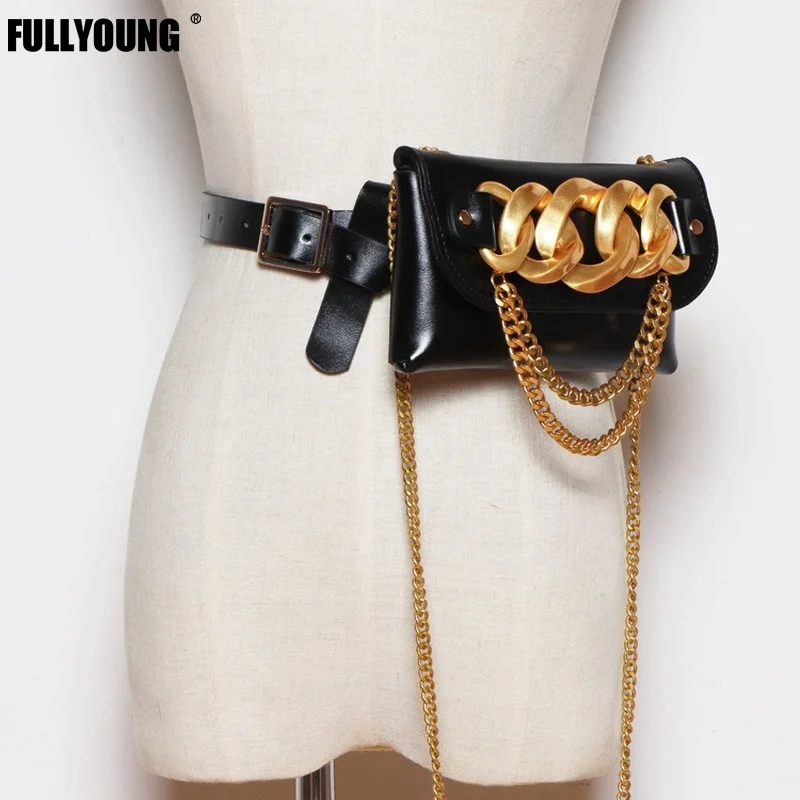 2021Fashion Women's Belt Trend Pu Peplum Leather Black Mini-Bag Belt Luxury Woman Belt Personality Women Tide All-Match