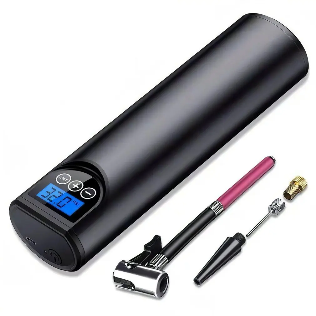 

Rechargeable Air Pump Tire Inflator Cordless Portable Size Compressor Digital Car Tyre Pump For Car Bicycle Tires Balls