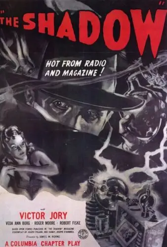 Фильм Тень Victor Jory Veda Ann Борг Роджер Moore Роберт Фиск Шелковый постер настенная