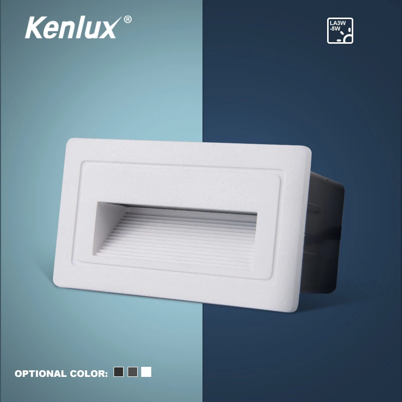 Kenlux 3 Вт SMD 105*60 мм светодиодный ступенчатый светильник Настенный AC85 265V
