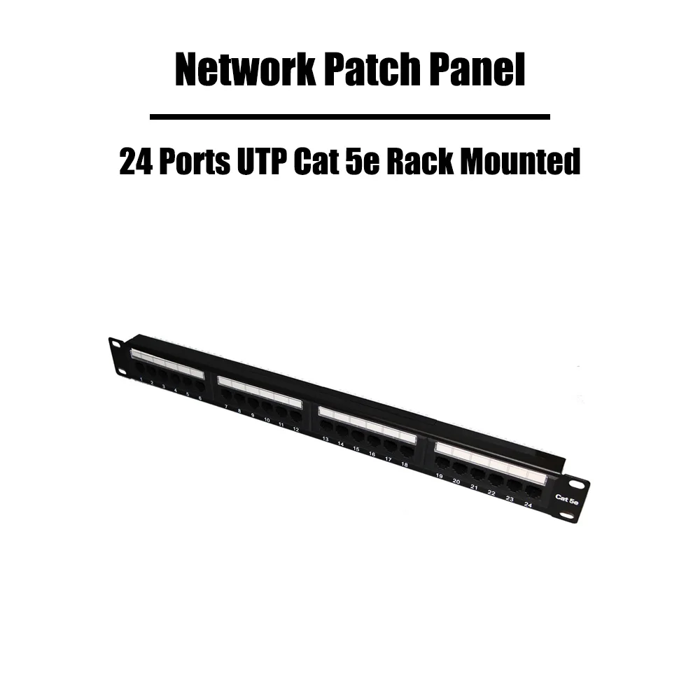 2 шт./лот 24 порты UTP Cat 5e/Cat 6 сетевой патч Панель удача прошла 19 дюймов стойку RJ 45