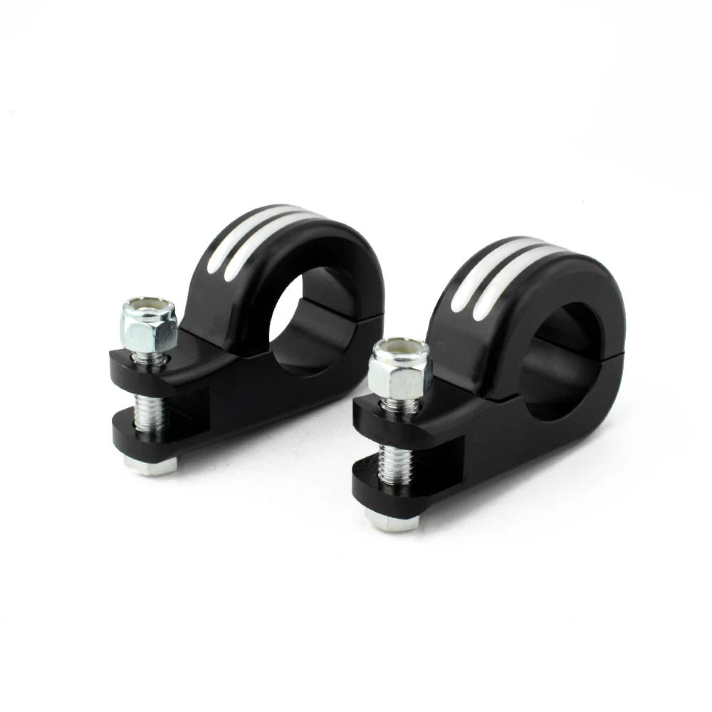 32mm Крепежный комплект для ног мотоцикла для Harley Honda Yamaha Kawasaki Crash Bar защита двигателя шоссе ножной колышек зажимы - Цвет: 32mm