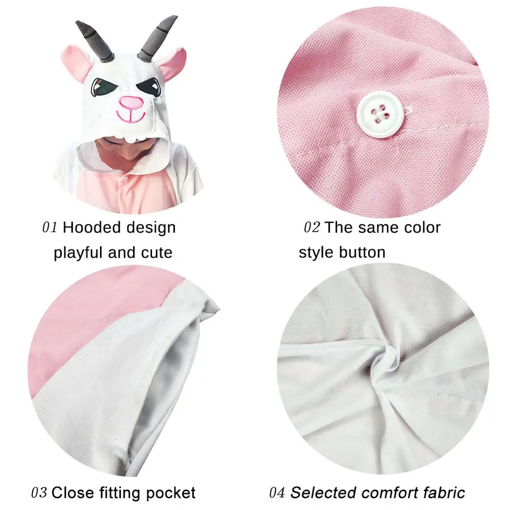 Новинка Женские пижамы с изображением козы и овечки Костюмы для костюмированной