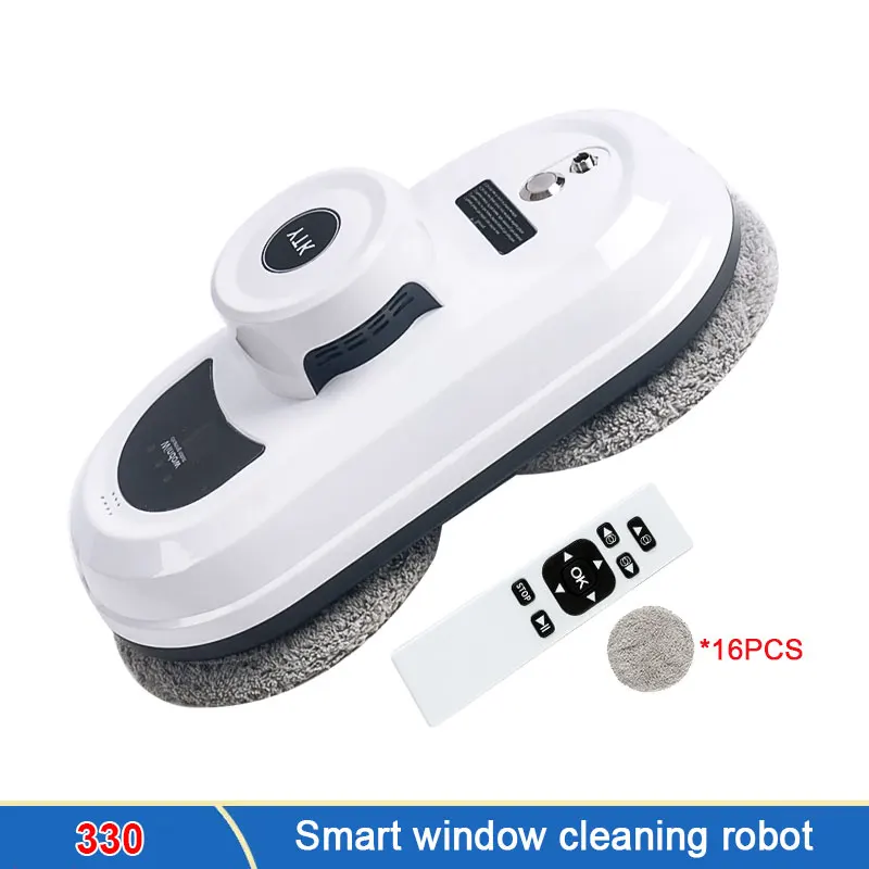 

Robot Vacuum Cleaner, Window Ceaning Robot, Sweeping Robot, Large Suction Power With Remote Control 80W16PCS Cleaning Cloth