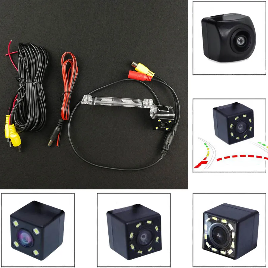 Автомобильная CCD 4 светодиодный камера ночного видения для автомобиля резервная
