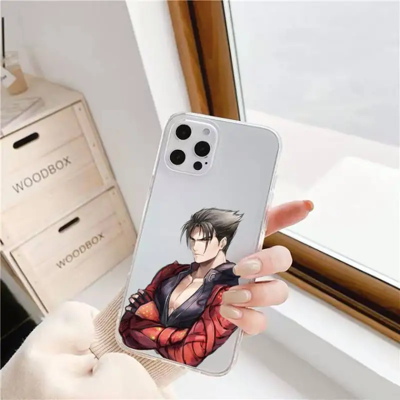 

Anime Tekken Game Domineering Muscle man Phone Case Transparent for iPhone 11 12 8 7 6 5 s mini pro X XS XR MAX Plus SE
